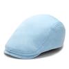 Cappello di lana, berretto da uomo tinta unita, cappello casual retro in avanti, visiera stagionale, cappello da donna