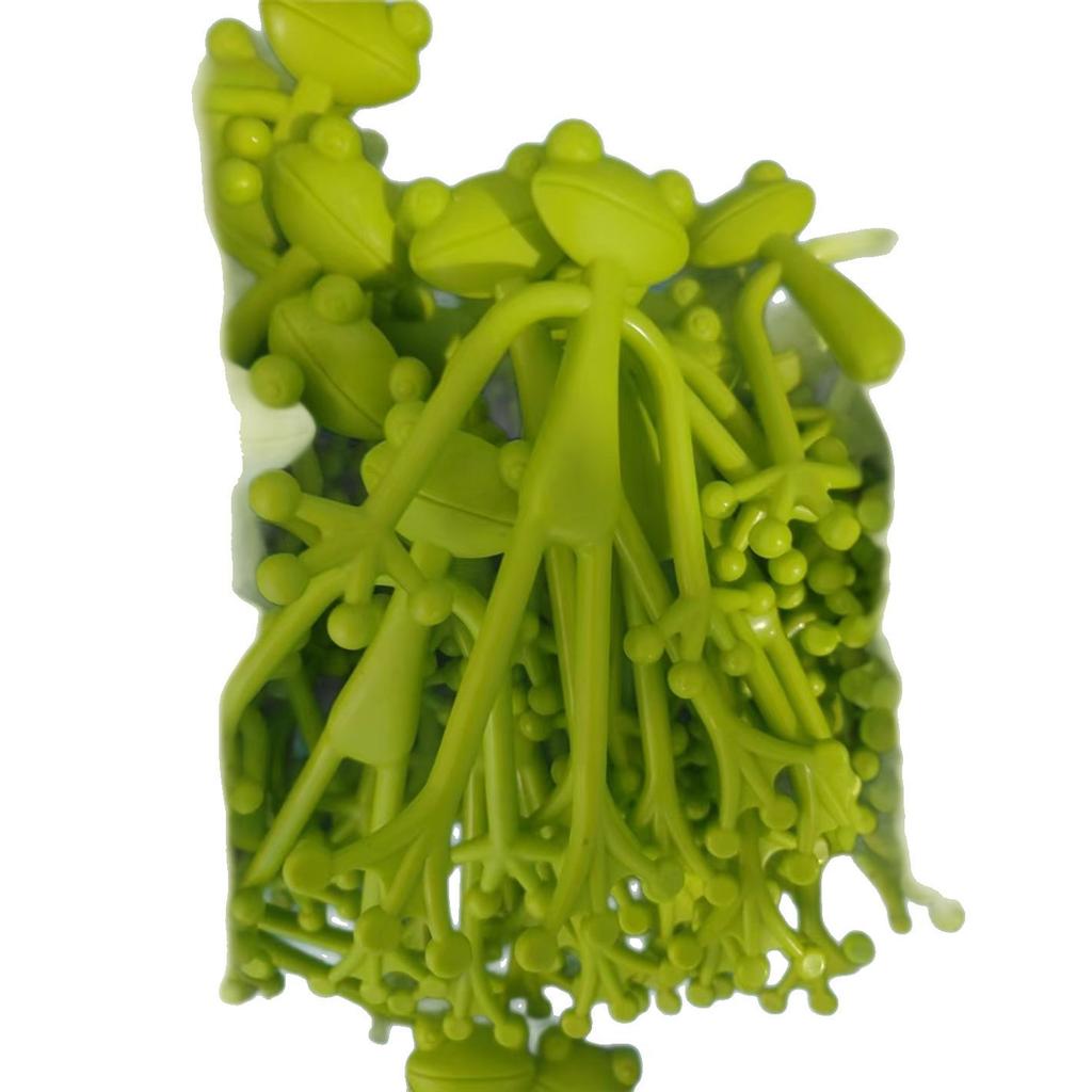 5pcs Frog Plant Stand Green Frog Plant Supports Cute Stable Support for Small Potted Plants Succulents Planter Decorations