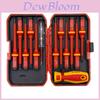 Insulated Screwdriver Set With Magnetic Tips For Electricians And Home Maintenance