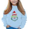 Christmas Day Girls Round Neck Pullovers For Kids Printed Baby Tops