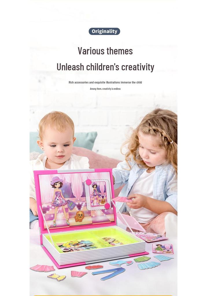 Children's Magnetic Puzzle Game - Fun & Educational Brain Development Toy