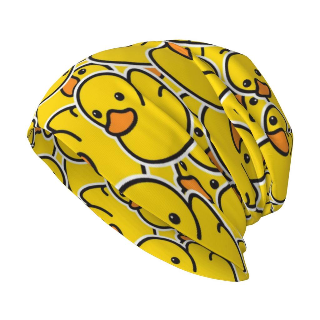 Żółta Klasyczna Gumowa Kaczka Męskie Damskie Czapki Zimowe Czapka Dzianinowa Ciepła Modna Jesień Zima Na Zewnątrz Czapki Beanie