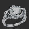Gotischer Punk-Stil Ring für Damen Hände halten Herz Mode Party Schmuck Anhänger Weibliches Geschenk