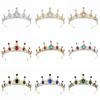 Rhinestone Queen Princess Crown Baroque AB Crystal Headwear Bridal Tiara Headband  Birthday Gift