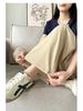 Spring/Summer Korean Plus Size Wide Leg Slimming Pants for Women - Casual, Loose, Cropped