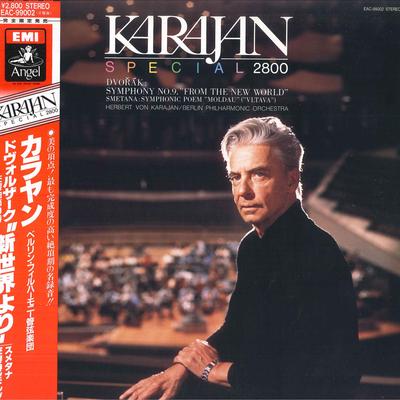 LP Record HERBERT VON KARAJANCOND.BERLIN P  DvoakSymphony No.9from The New W EAC99002 TOSHIBAEMI Japan Obi Classical Used