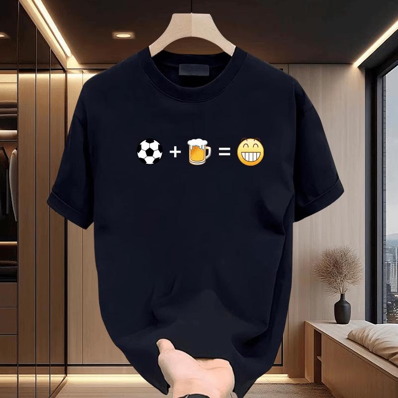 

Летняя мужская женская футболка с круглым вырезом, коротким рукавом и принтом, дышащие спортивные топы S