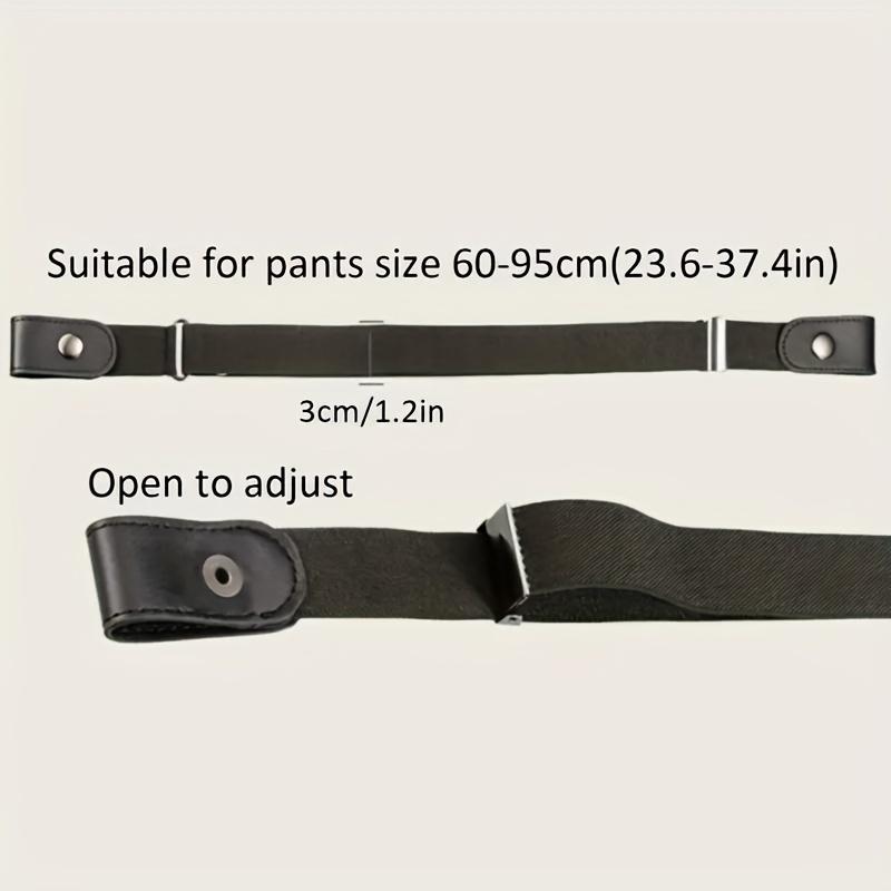 1 Pc No Trace Invisible Elastic Belt Casual Unisex Comfortable Waistband Jeans Pants Women Outdoor Decorative Stretch Belt