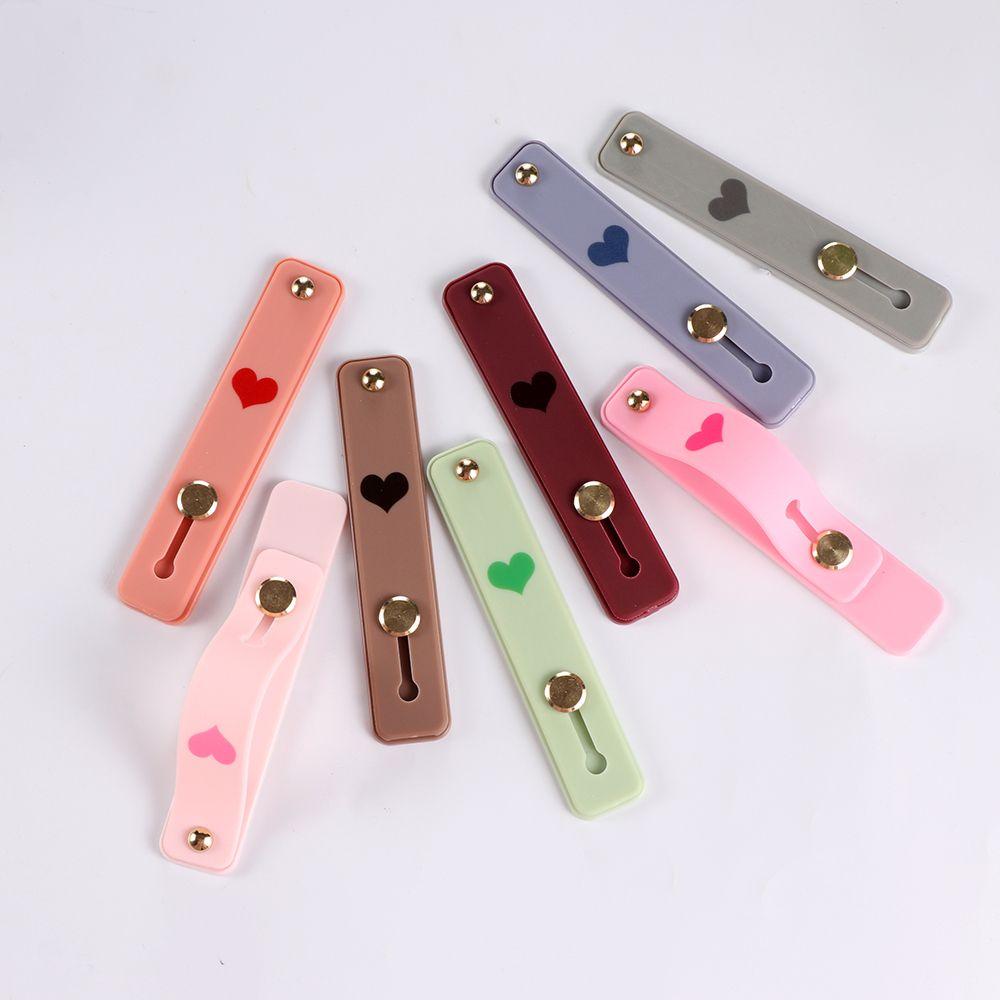 Candy Color Hand Band Bracket Finger Ring Phone Holder Push Pull Grip Stand