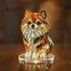 Modern Retro Interior Styling Geometric Faux Crystal Animal Sculpture, Sparkling Acrylic Cat/Owl/Eagle/Dog Statue, Exquisite Sculpture Gifts