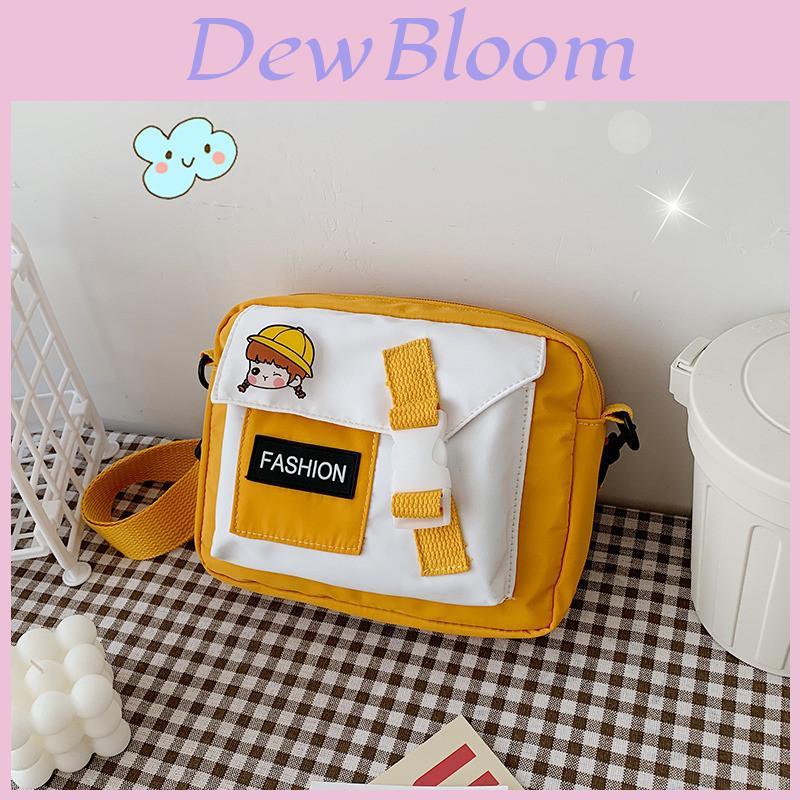 Canvas Bag Women Small Crossbody With Colorblock Pattern For Daily Use