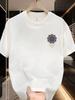 Mens Versatile100cotton  Shortsleeved Tshirt  Summer Casual Printed Shortsleeved Top  Suitable for Outdoor Sports