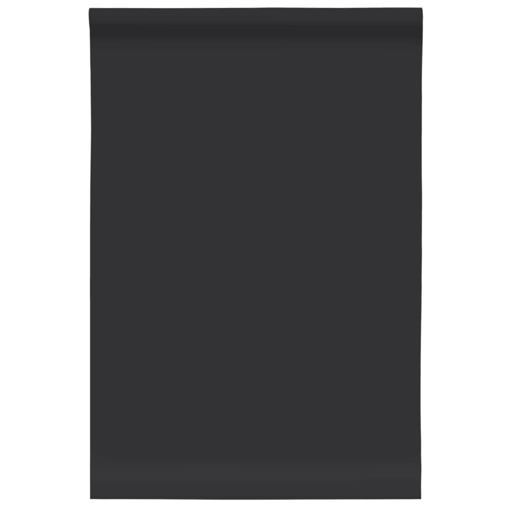 Vidaxl Self-Adhesive Furniture Film, Matte Black, 90X500 Cm, Pvc