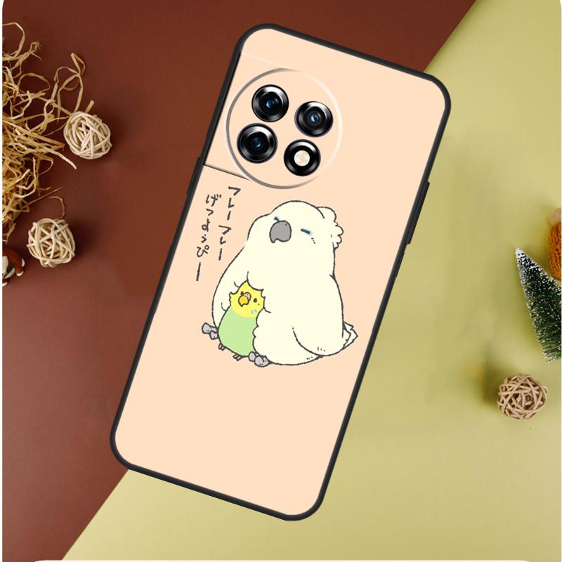 Chubby Cockatiel Parrot Bird For OnePlus Nord CE 4 3 2 Lite N20 N30 9 10 Pro 8T 9RT 10T 10R 13R 12R 11 12 13 Phone Case