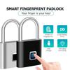 Lucchetto Smart per Casa, Ricaricabile via USB, con Impronta Digitale, Keyless, Impermeabile, Sblocco Rapido, Portatile, Antifurto