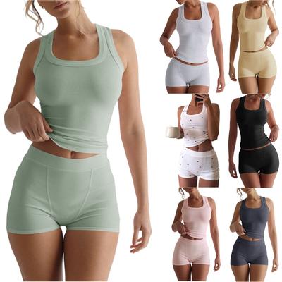 Women's Two Piece Yoga Camisole Casual Suit