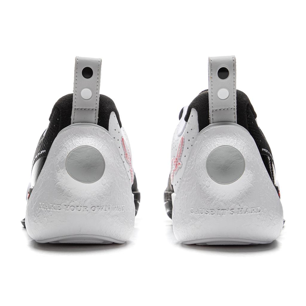 Li Ning All City 13 Cushioning Abrasion Resistant Slip Resistant Low Top Basketball Shoes Men's Black White ABAV001-3