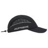 Supreme Side Mesh Piping Camp Cap Black