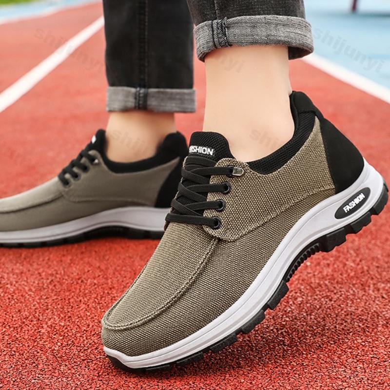 Fashion Men's Platform Sneakers 2025 Spring Autumn Breathable Soft Sole Running Shoes Comfortable Non Slip Height Increase Casual Shoes