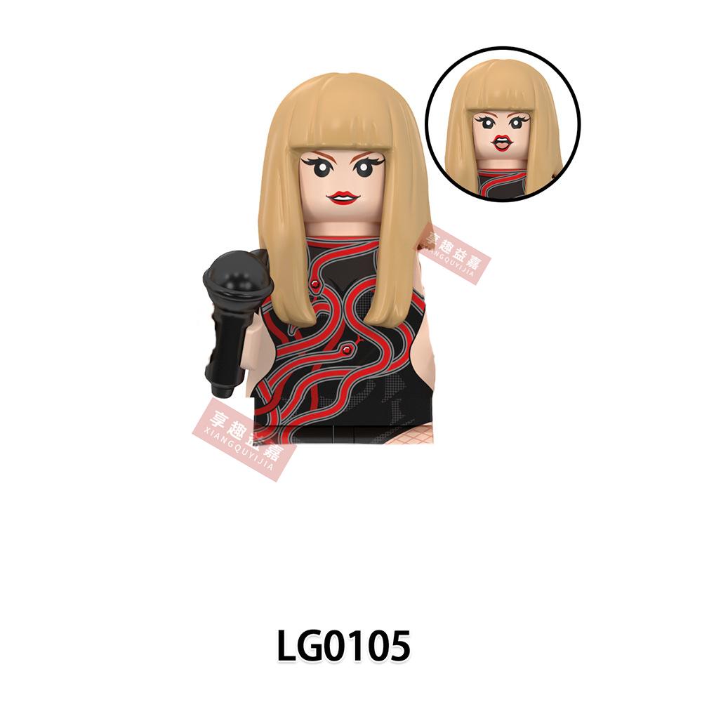 

Новые Игрушки звезда Певица Девочка Конструкторы Мультяшные Мини Фигурки Игрушки Для Детей Рождественские Подарки LG1015