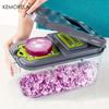 A Set Of 22-Piece Vegetable Cutter, Multifunctional Fruit Vegetable Cutter, Manual Food Grater, Container Vegetable Cutter