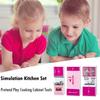 Simulations-Küchenset Kinder Rollenspiel Kochschrank Werkzeuge für Mädchen