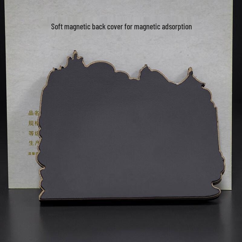 JINGRUIXIANG 3D Wooden City Refrigerator Magnet