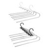 Hanging Hole Space Saving Trouser Hanger Stainless Steel Multifunctional Trouser Rack  Scarf