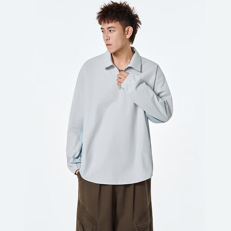 

TOM ADAM American Retro Patchwork Half-Zip Pullover Sweatshirt XL