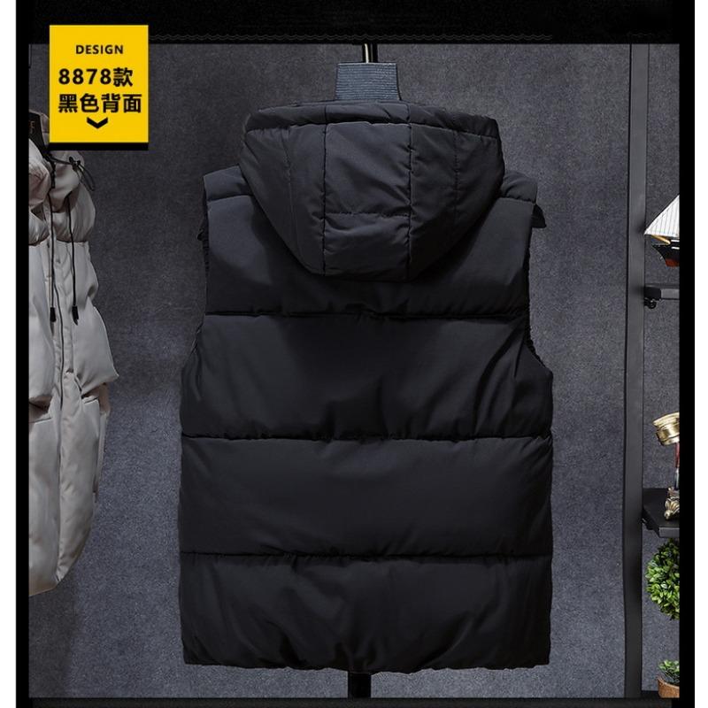Men S Thickened Detachable Hood Camouflage Work Sleeveless Waistcoat Vest Outerwear