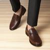 Herrenmode Echte Leder Mokassins Slipper Flats Atmungsaktive Herren Fahrschuhe Komfort Vielseitige Lauf-Sneaker Alltagsschuhe