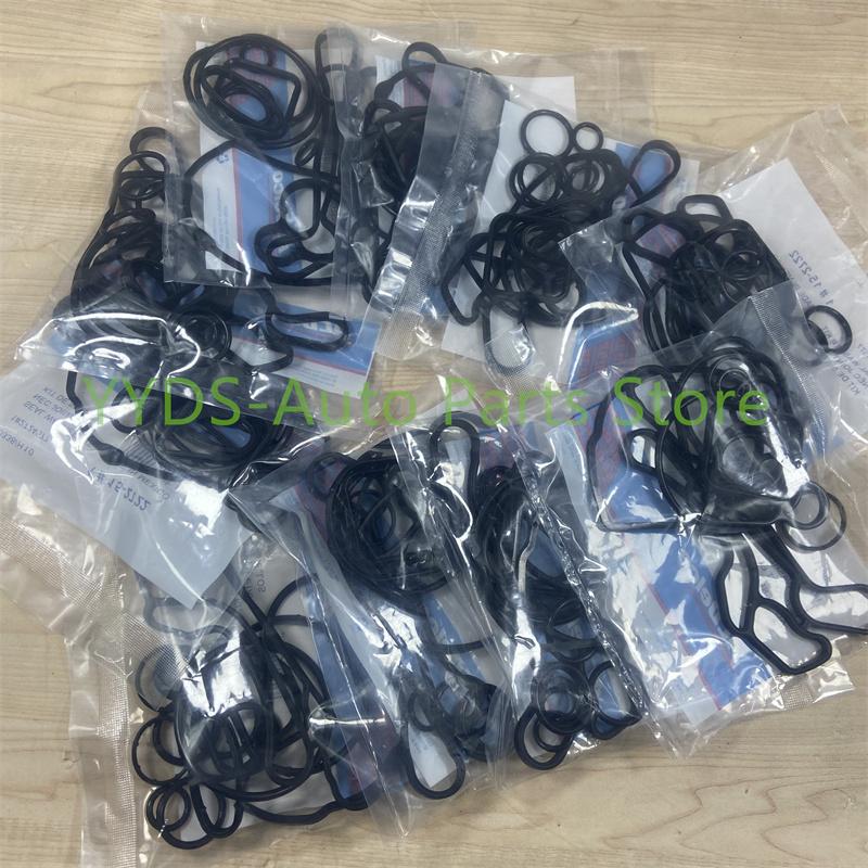 10set Oil Cooler Repair Kits Gaskets 2724577 55354072 For Chevrolet Cruze 1.6L 1.8L Opel Zafira Signum Vectra Astra