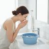 Built-in Ice Tray Foldable Face Ice Bath Bowl Silicone Cooling Washbasin  Skin Care