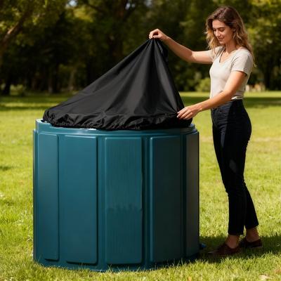 Cold Bath Tub Cover Cold Shower Tub Protector Ice Bucket Dustproof Cover For Climbing Gym Backyard Spa Outdoor Pool Camping