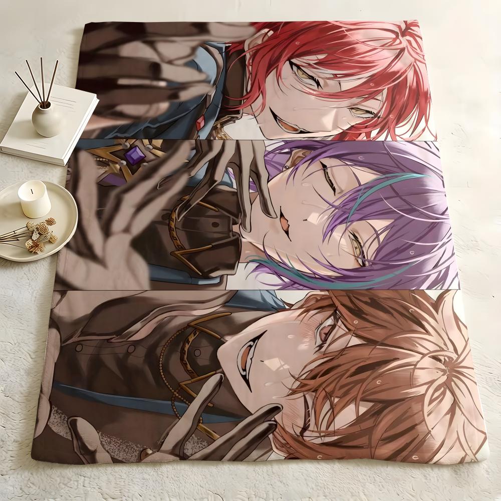 Anime E-Ensemble S-Stars Throw Flannel Blanket Skin Soft Suitable for Sofa Living Room Bed Travel and Gifts