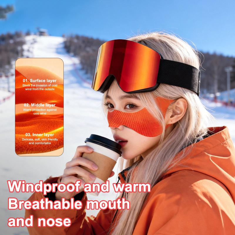 Winter Ski Anti Frost Nose Patch Warm Face Mask Outdoor Windproof Skiing Cycling Face Mask Windproof Cold Protection