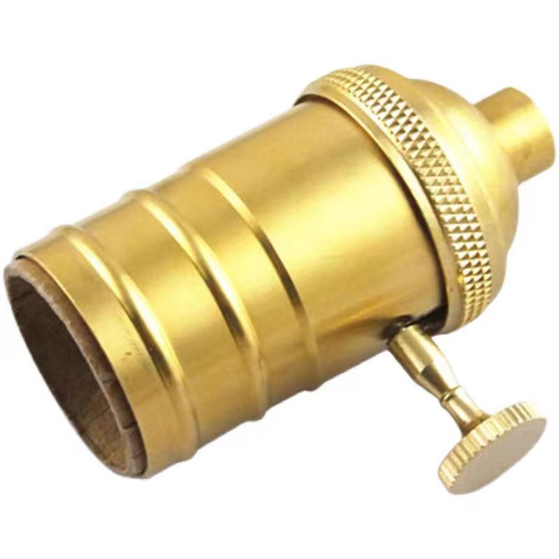 Retro Edison Antique Copper Lamp Socket E26/E27 Brass DIY Pendant Holder