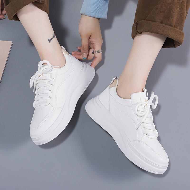 Board Shoes Women's Shoes Trendy Fashion Little White Shoes New Student White Platform Casual Sports Shoes Light Shoes