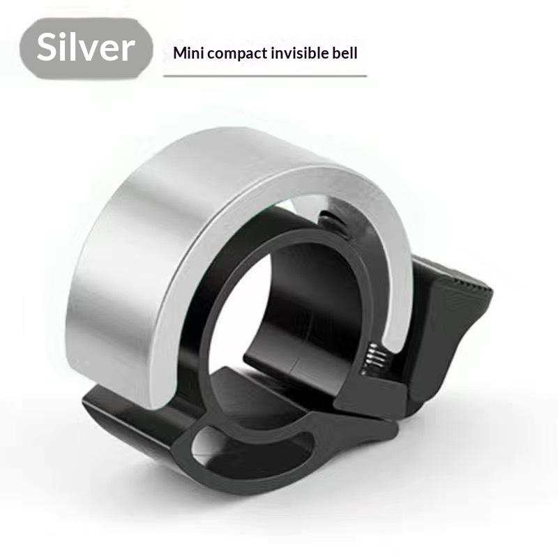 Lightweight Hidden Bicycle Bell Aluminum Alloy Loud Crisp Sound No Extra Burden for Casual Road Cycling Rides