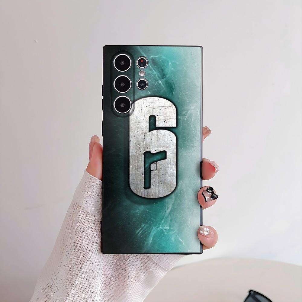Game R-Rainbow 6 Siege Phone Case For Samsung Galaxy S25 S24 S22 S23 Ultra S21 S20 Plus 5G Frosted Non-Slip Full Cover Soft Case