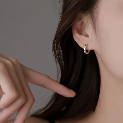 Schlichte Ringohrringe, Ohrringe, Damen-Ohrstecker mit besonderem Design, einzigartige Ohrringe, neue Ohrclips