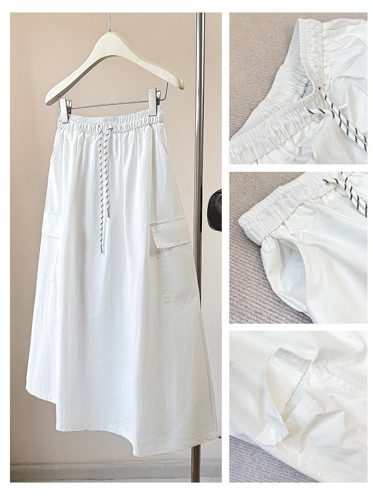 American Style High-Waist Slimming Pocket Skirt for Women - 2026 Spring/Summer Collection