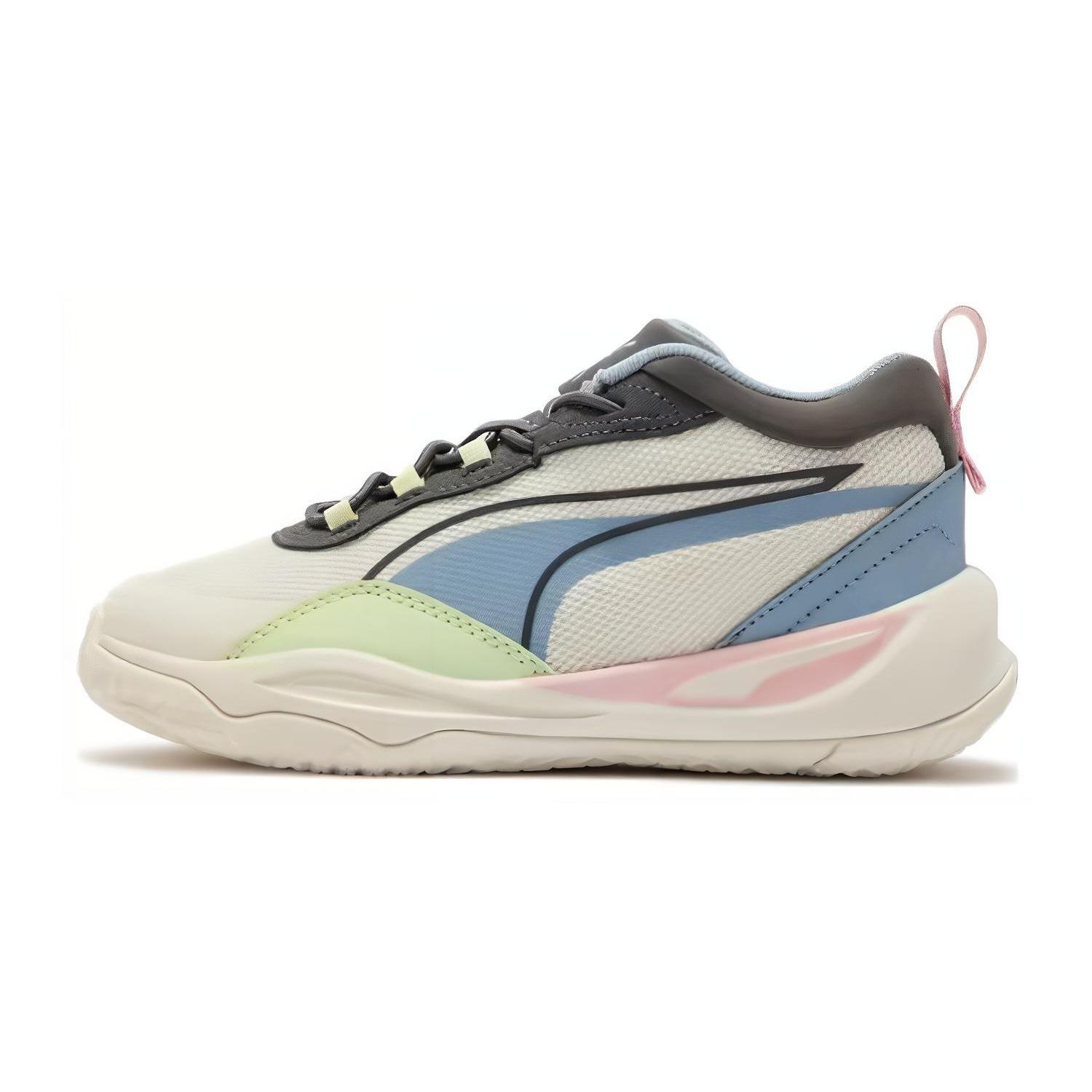 (PS) PUMA Playmaker AC  Beige Blue  Kids  387354-03 EU 28