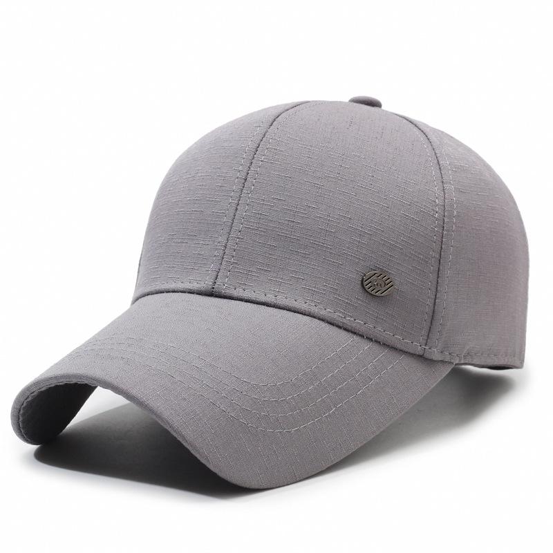 Middle-Aged Men's Baseball Cap Sun Hat Long Brim Cap Old Man Hat