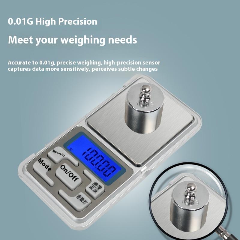 High-precision Jewelry Scale Electronic Scale 0.01g Electronic Scale Mini Mobile Phone Scale Small Gram Scale