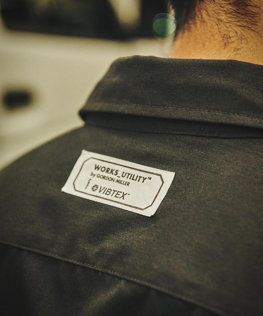 GORDON MILLER Unisex Work Shirt VIBTEX Size 1 M Size Charcoal Gray 1767072 WORKS_UTILITY (JP Equivalent)
