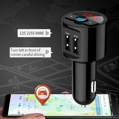Nadajnik FM Modulator Samochodowy Bezprzewodowy Bluetooth 3.6A USB Auto Aux Radio Odtwarzacz MP3 Muzyka Zestaw głośnomówiący Samochodowy