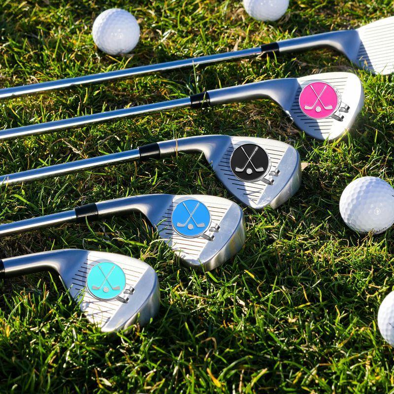 Golf Ball Markers with Hat Clips for Men Women Enamel Magnetic Baseball Cap Clips Golfer Removable Attaches Easily To Golf Cap