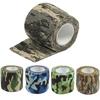 1PC/3PCS Outdoor Camouflage Tape Wrap Self-Adhesive Telescopic Multifunctional Non-Woven Stretch Bandage Tape Accessories For Camping Hunting