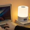 LED Touch Desk Lamp USB Chargeable Dimmable Table Lamp with Calendar Clock Bedside Night Light Decoration Reading Sleep Light